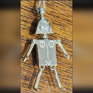 Sergio Bustamante Vintage Mexican Modernist Sterling Silver pendant
